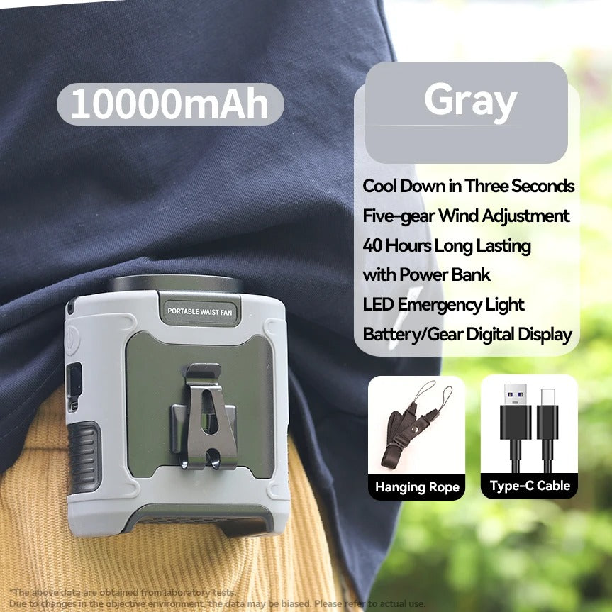 20000mAh Portable Waist Fan